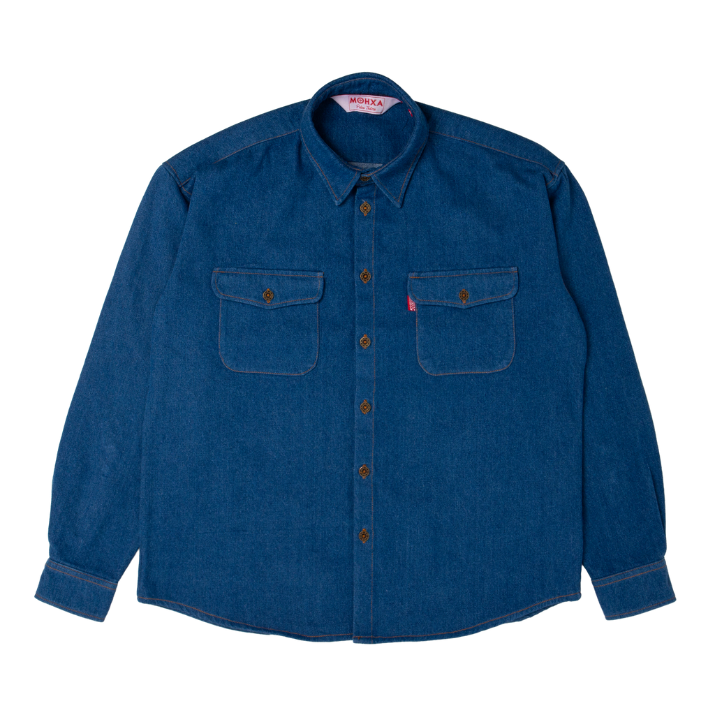 denim everyday shirt / indigo washed