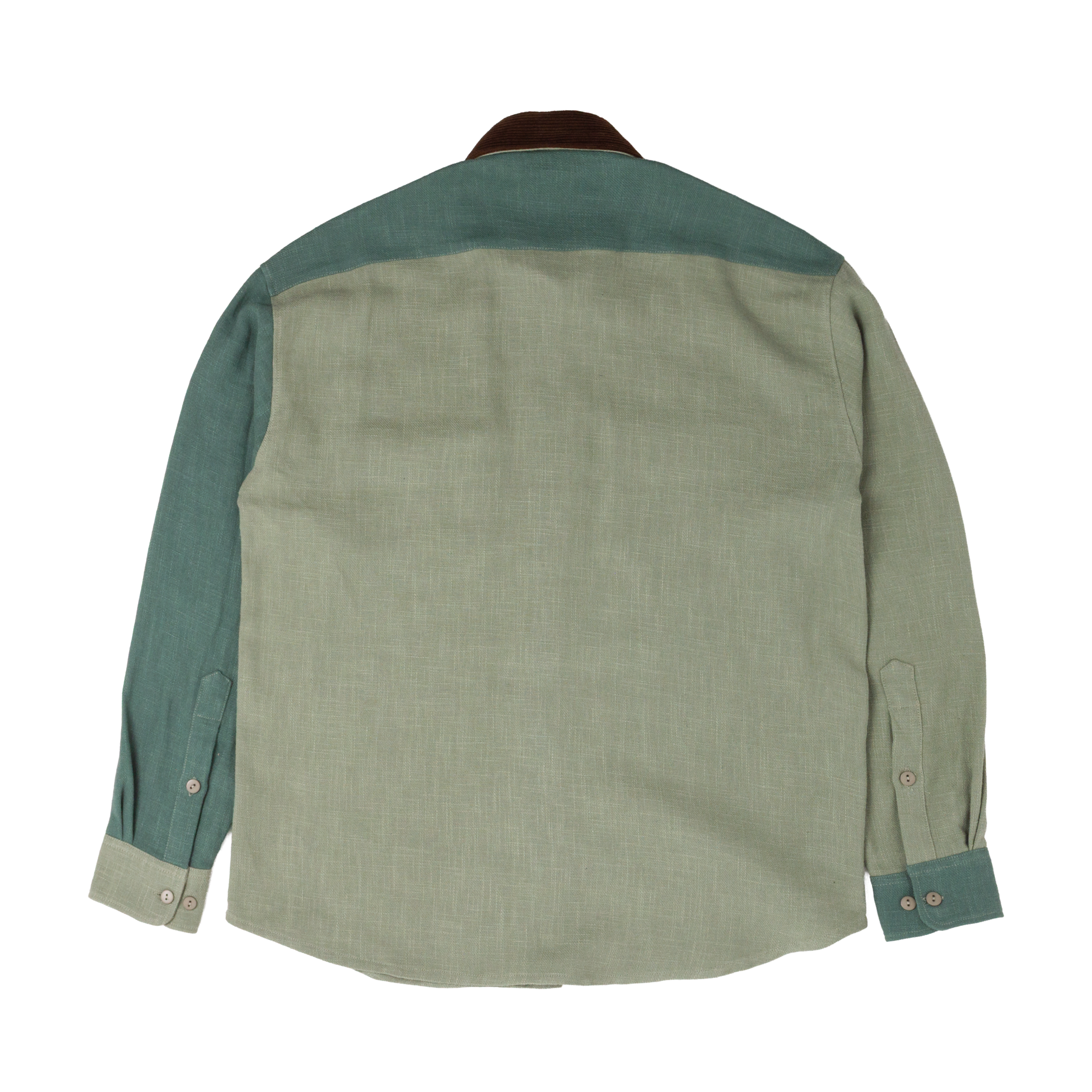 ramie everyday shirt / double green
