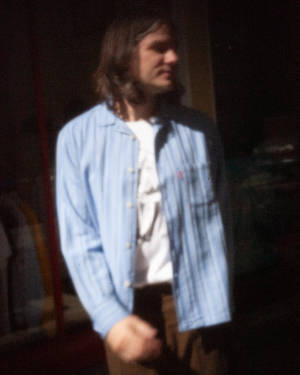 jeremy upcycled lapel shirt