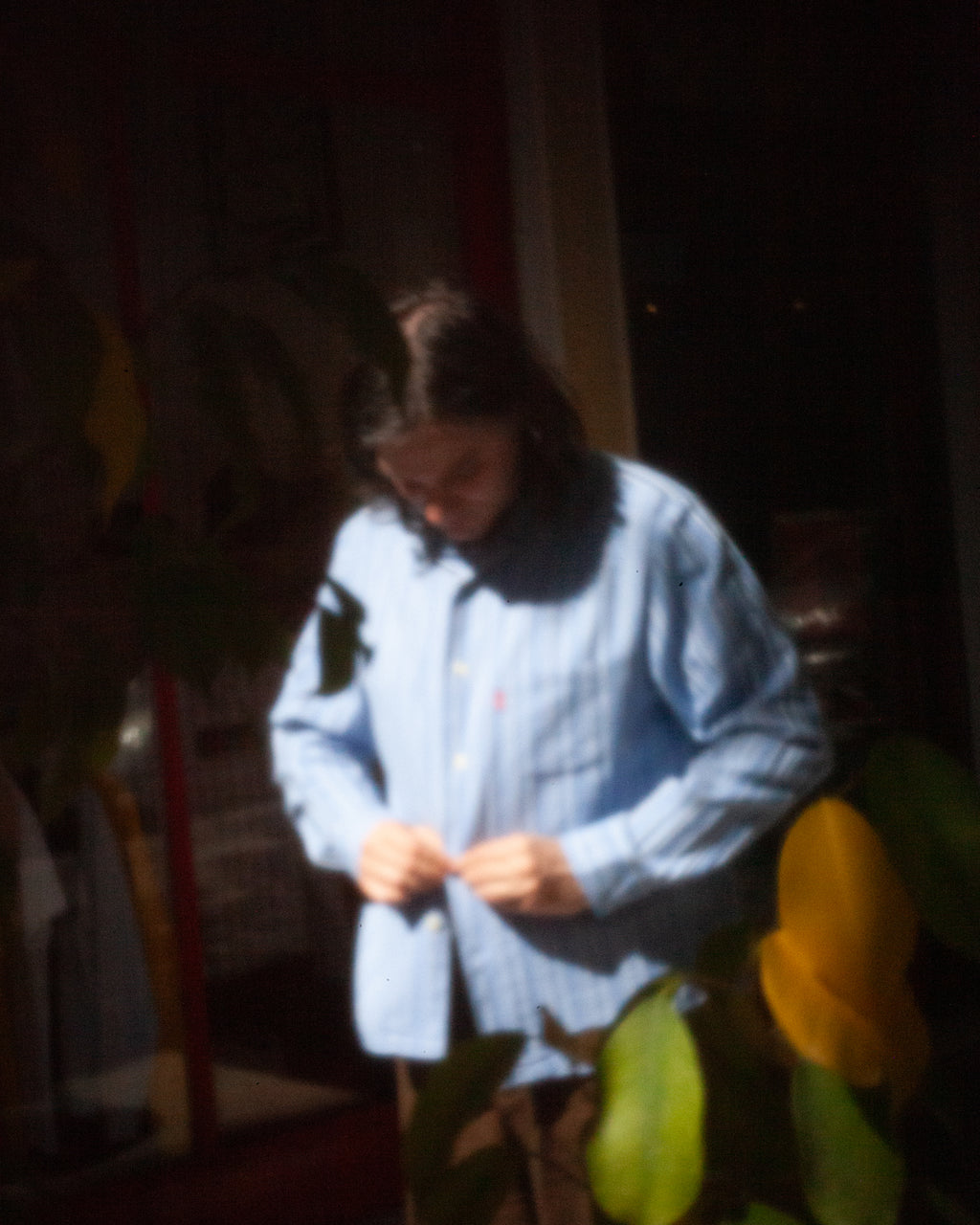 jeremy upcycled lapel shirt