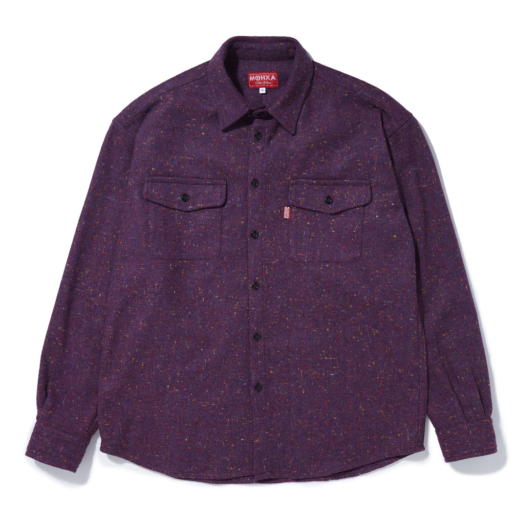 wooly sprinkles upcycled everyday shirt / purple  hi