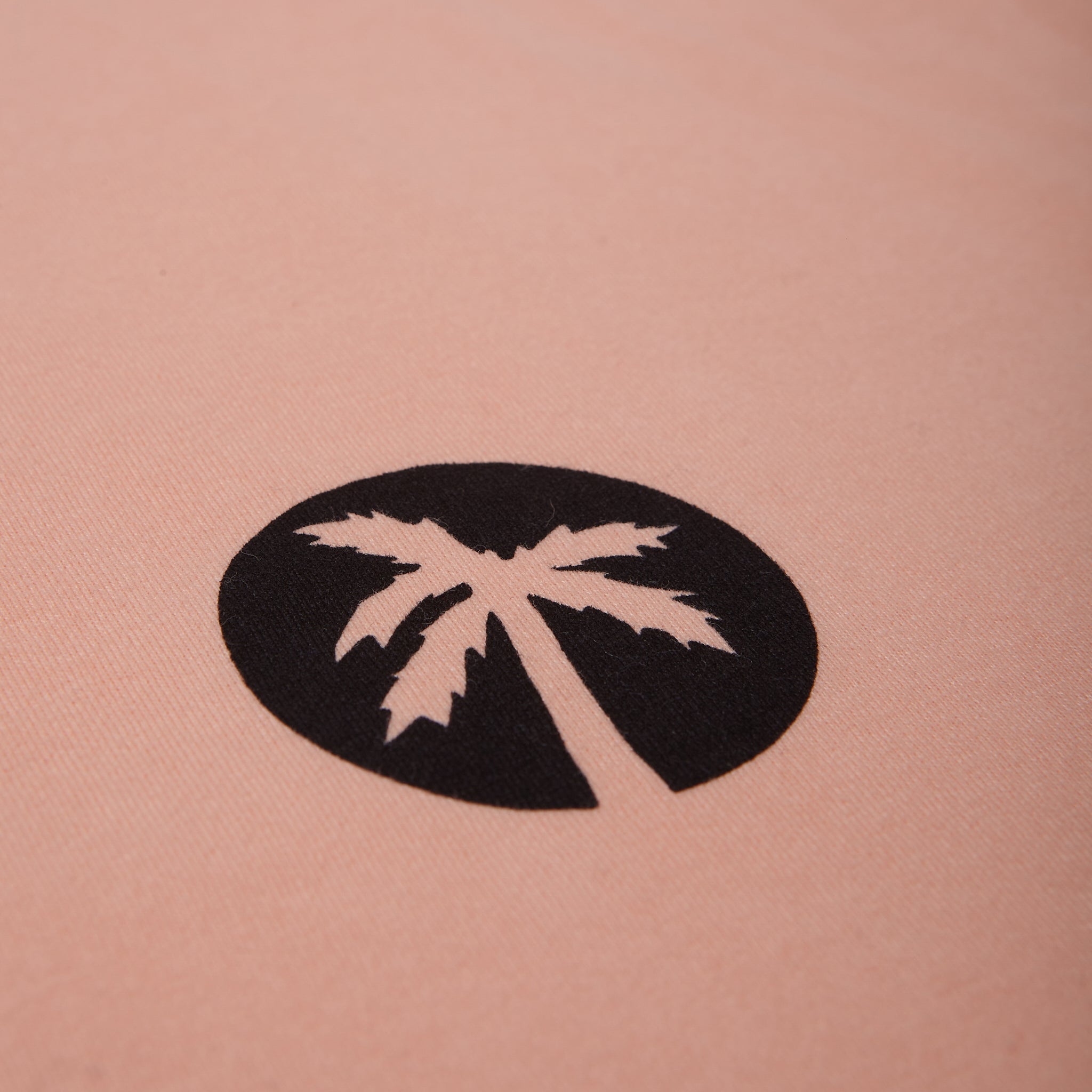 inverted palm logo tee /  apricot