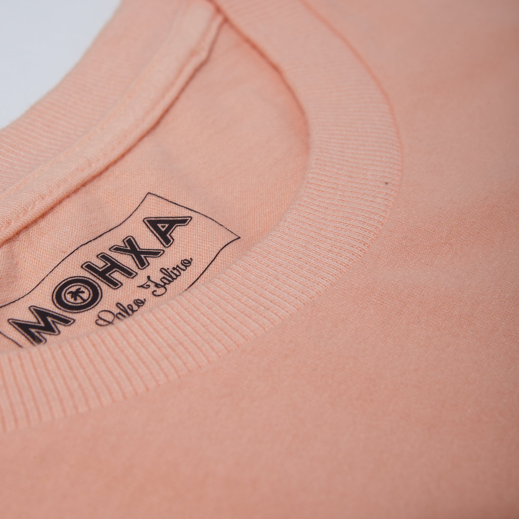 inverted palm logo tee /  apricot