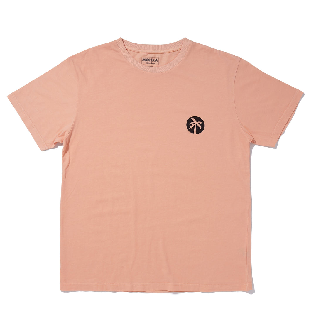 inverted palm logo tee /  apricot