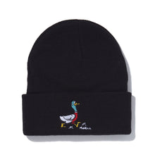 Load image into Gallery viewer, black quack beanie
