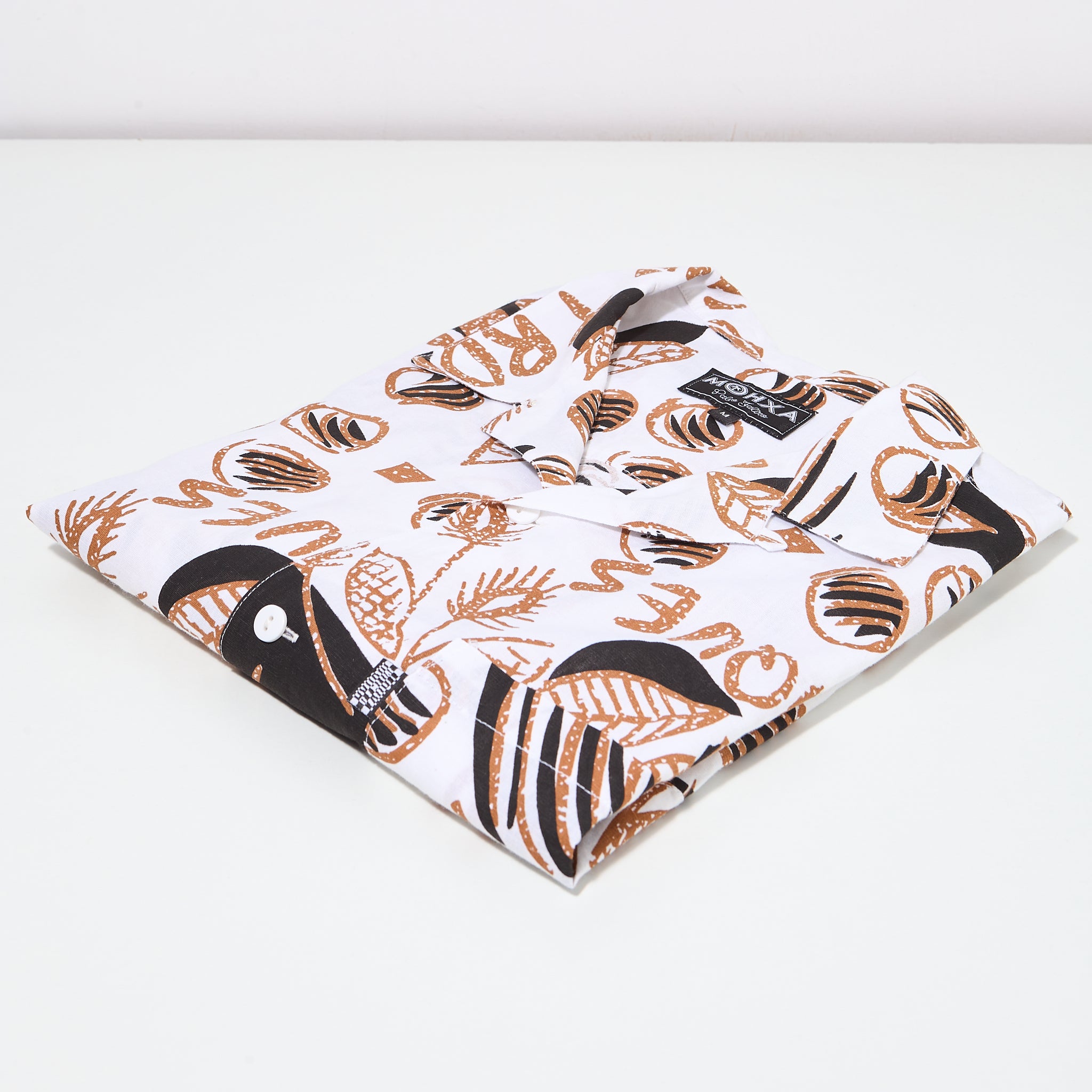 tropique upcycled lapel shirt