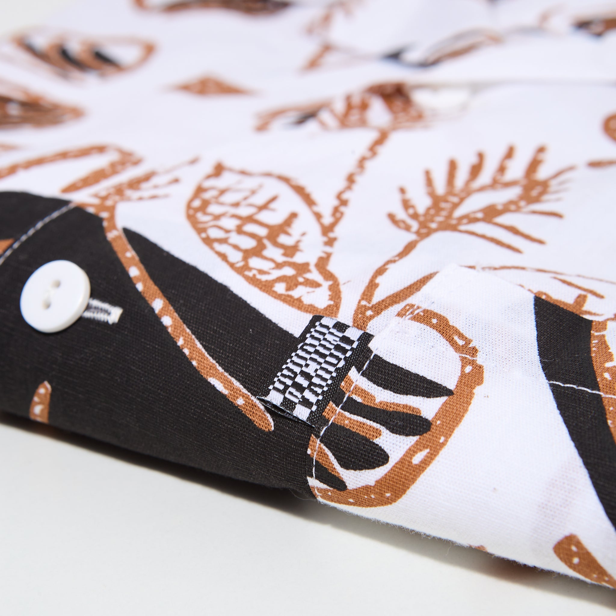 tropique upcycled lapel shirt