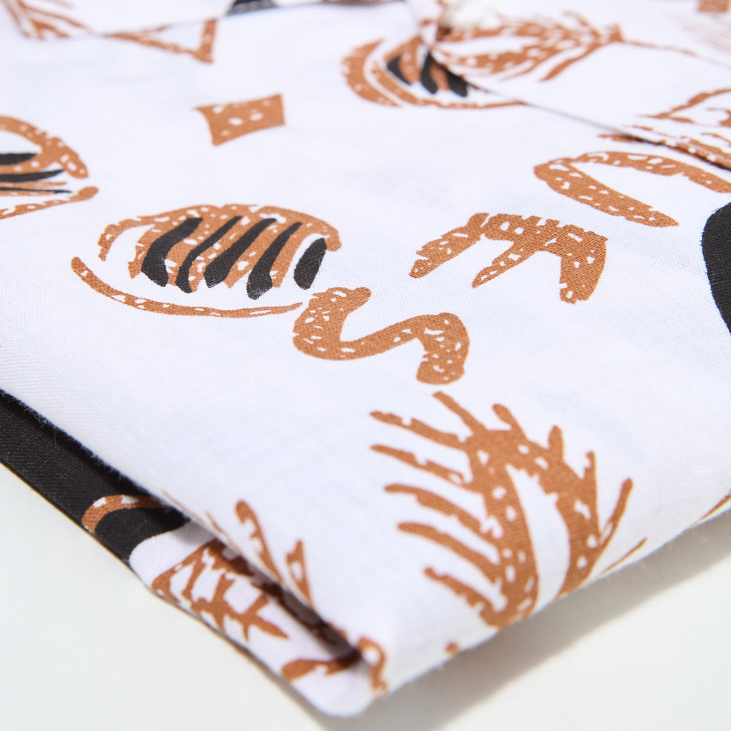 tropique upcycled lapel shirt