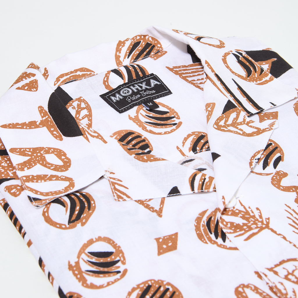 tropique upcycled lapel shirt