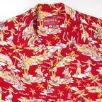 luau lapel shirt (red)