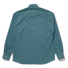 Load image into Gallery viewer, rooker striped everyday shirt (green)

