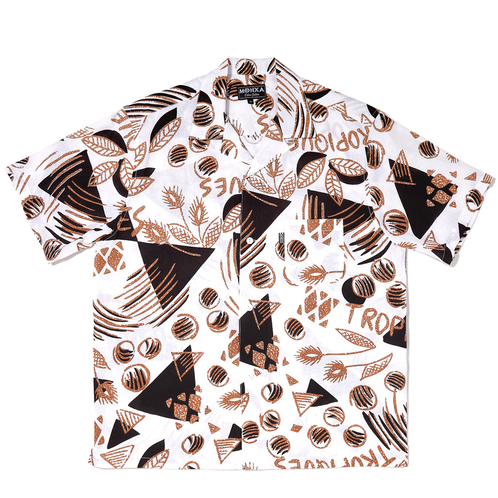 tropique upcycled lapel shirt