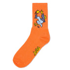 banana trip socks / orange