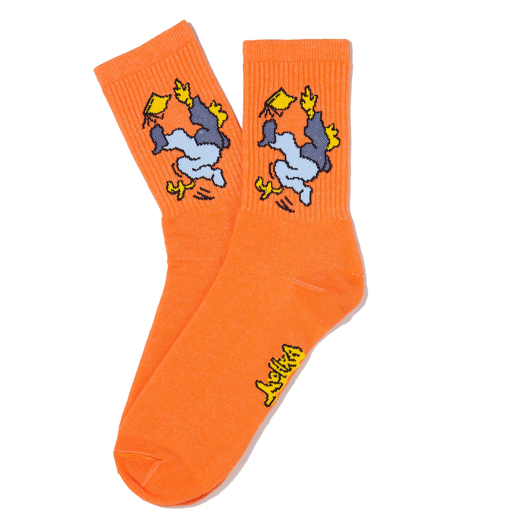 banana trip socks / orange