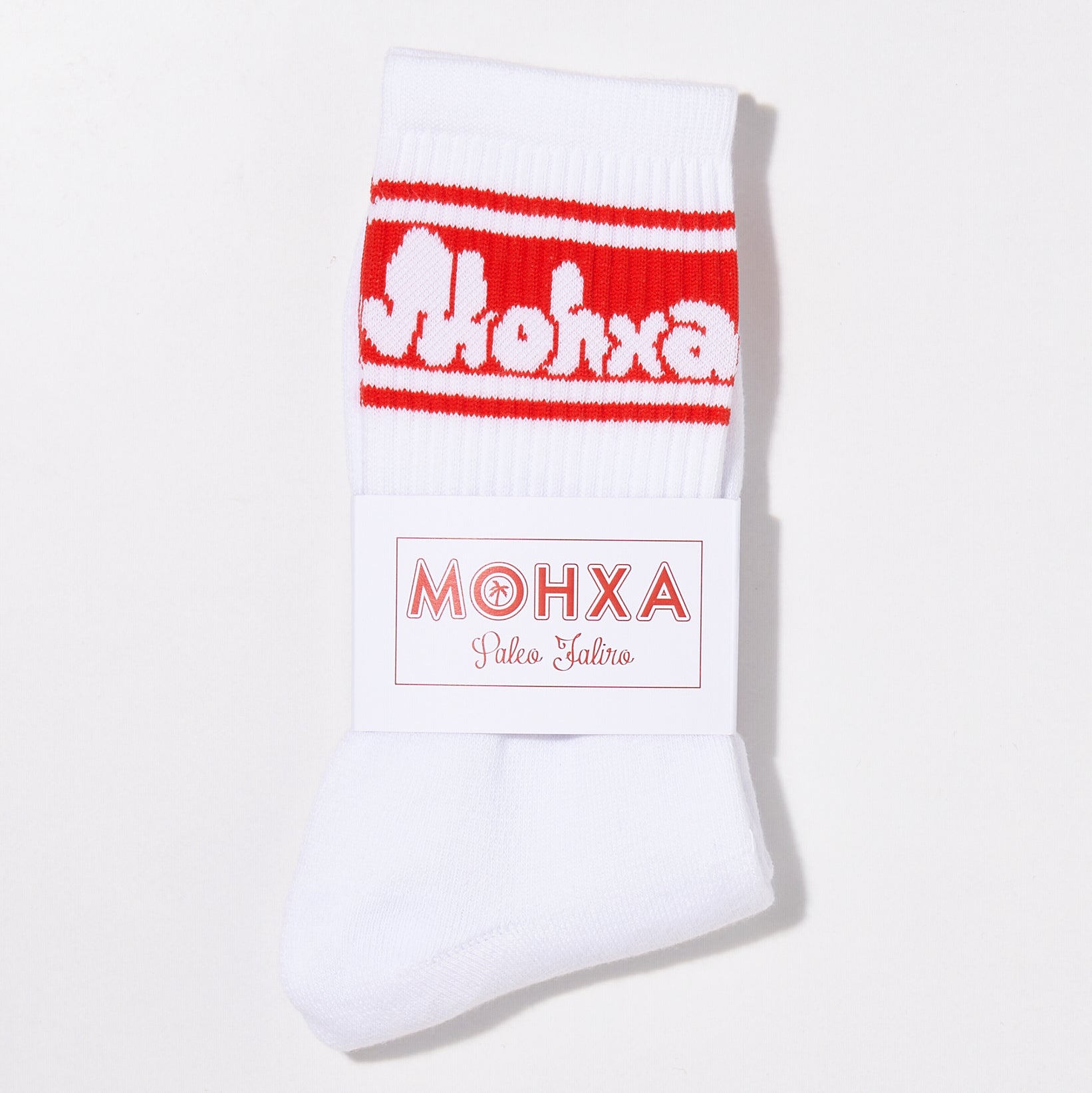 est.13 stripe socks / white