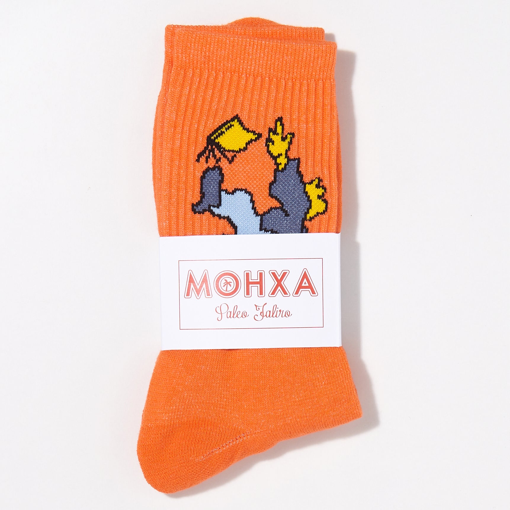 banana trip socks / orange