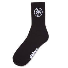 Load image into Gallery viewer, palm socks / black and white

