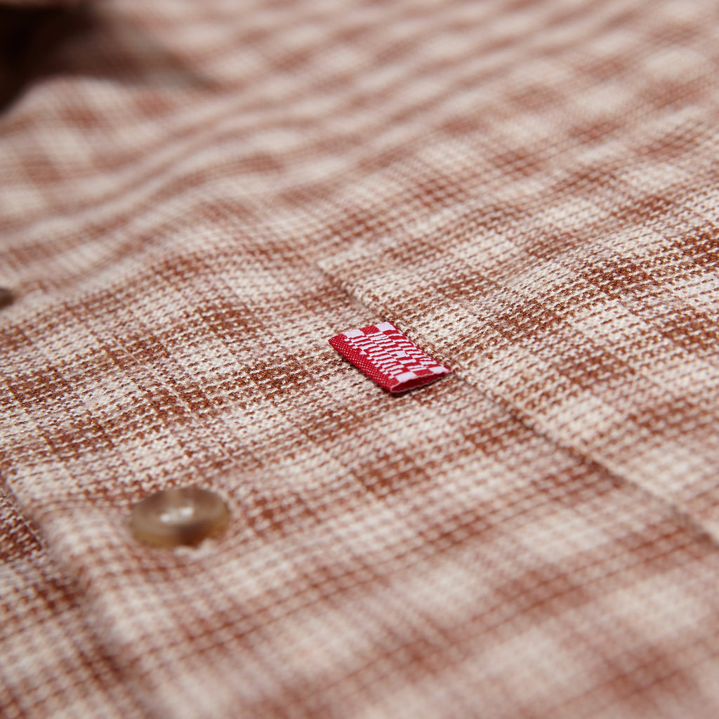 pablo upcycled everyday shirt / brown check