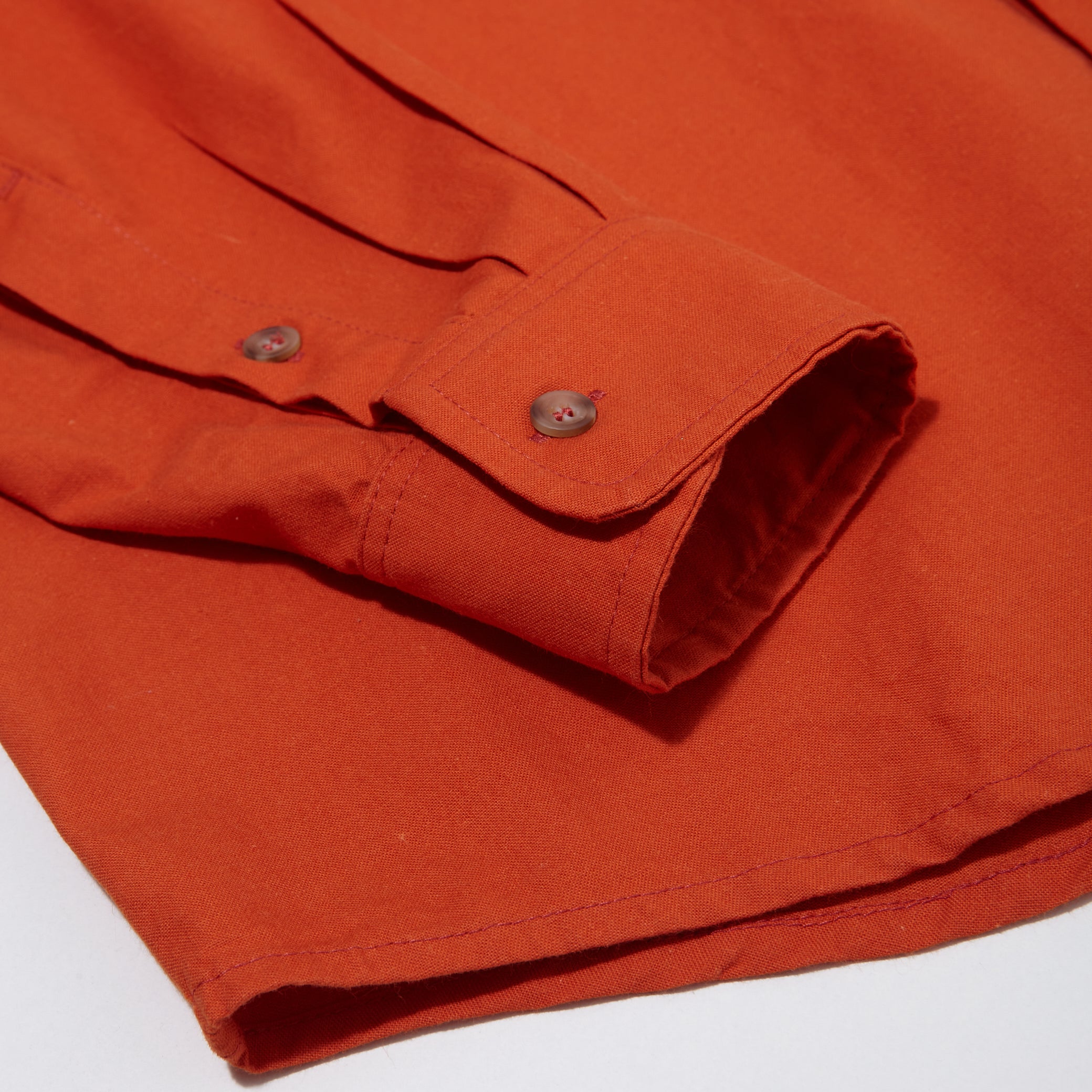 one pocket upcycled everyday shirt (blood orange)