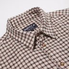 aspen upcycled everyday shirt / tan check