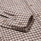 aspen upcycled everyday shirt / tan check
