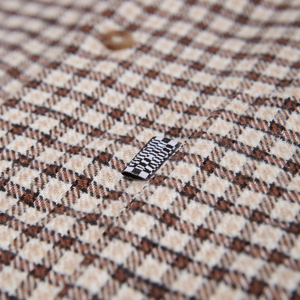 aspen upcycled everyday shirt / tan check