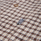 aspen upcycled everyday shirt / tan check
