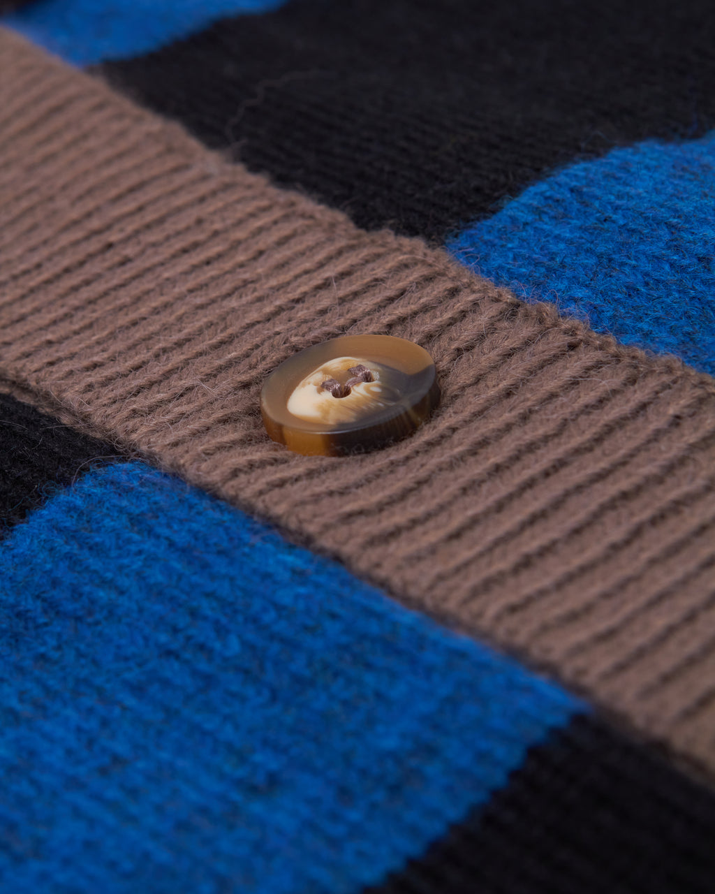 striped cardigan (blue / black)