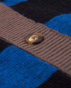 striped cardigan (blue / black)