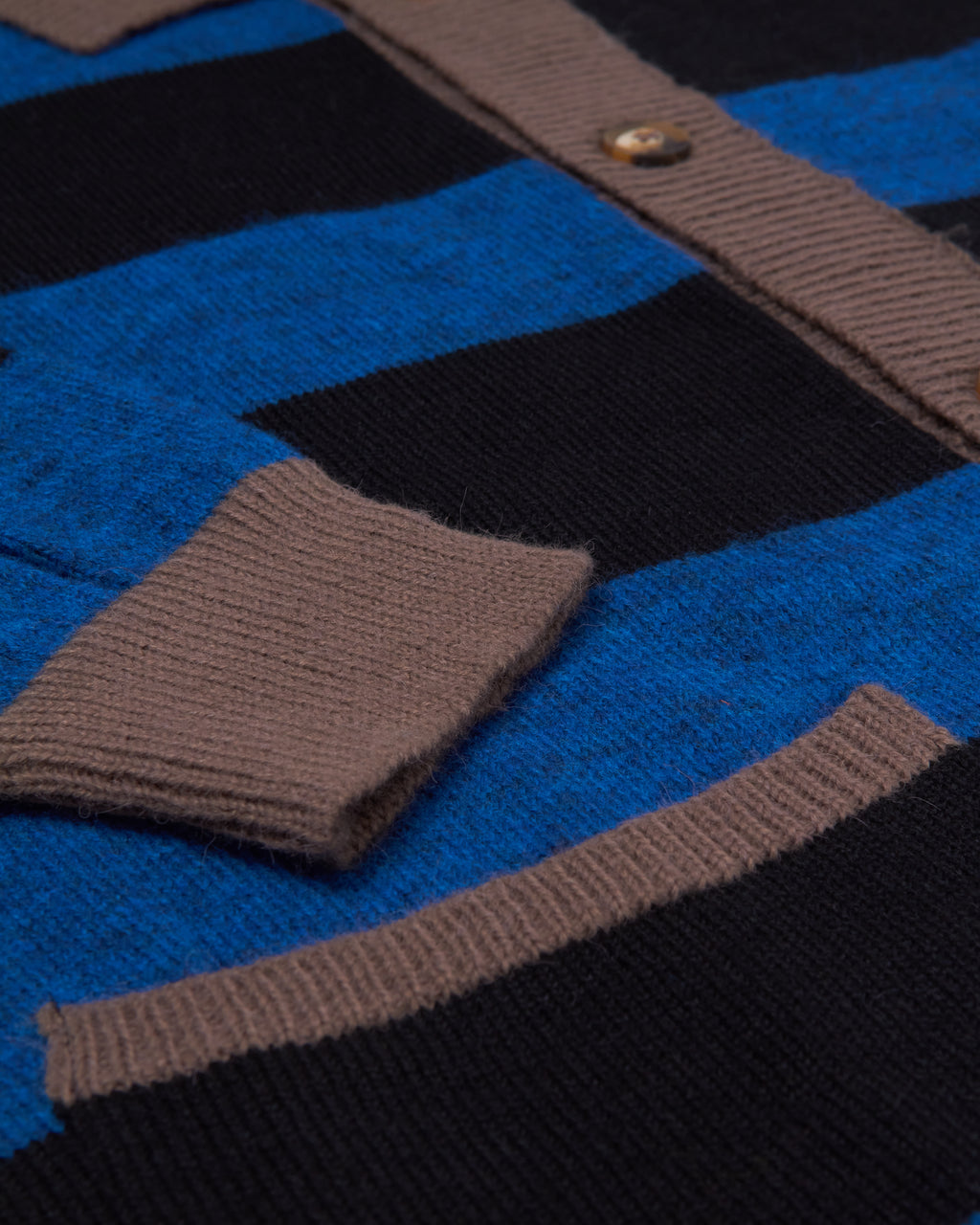 striped cardigan (blue / black)
