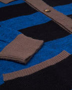 striped cardigan (blue / black)