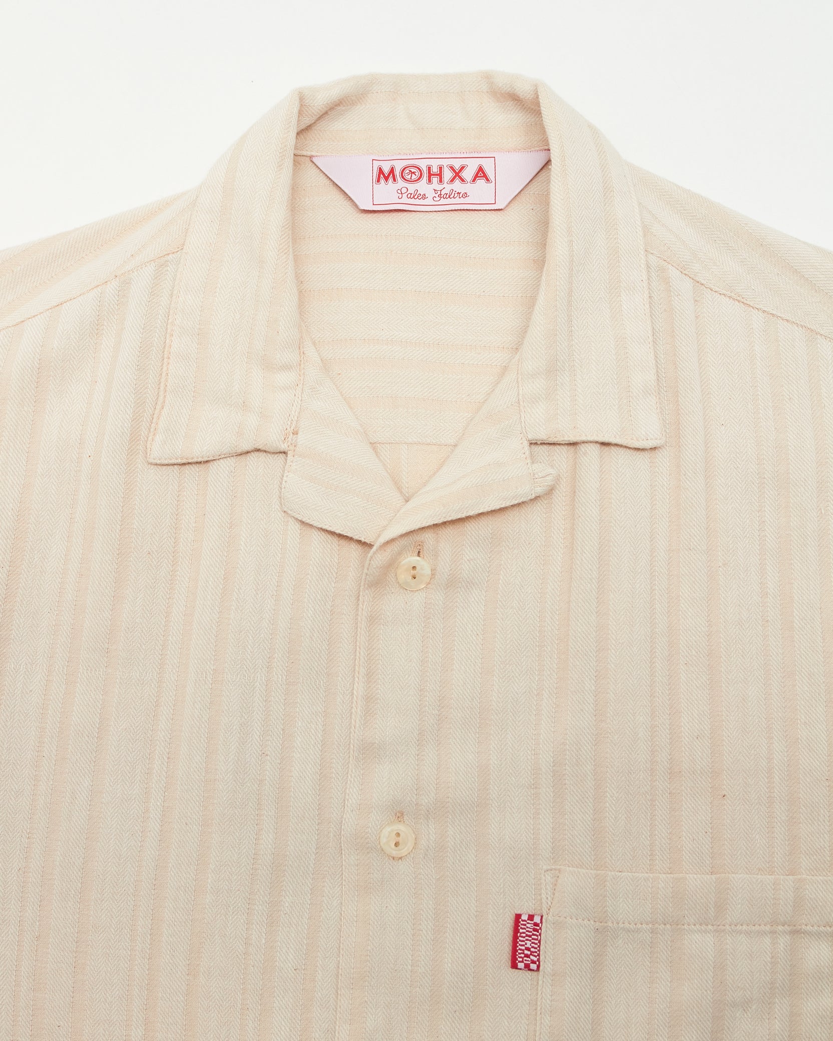 gloria upcycled lapel shirt