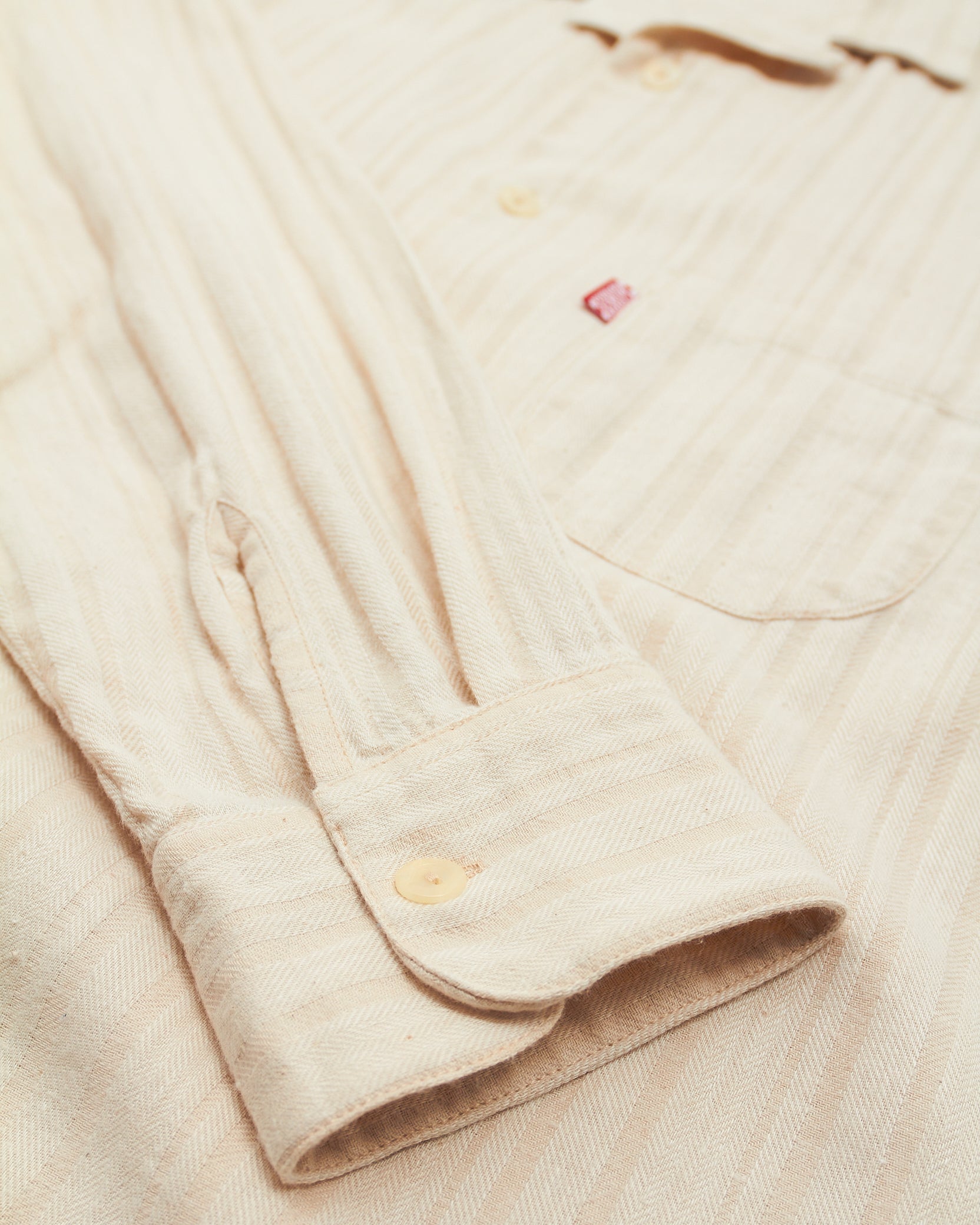 gloria upcycled lapel shirt