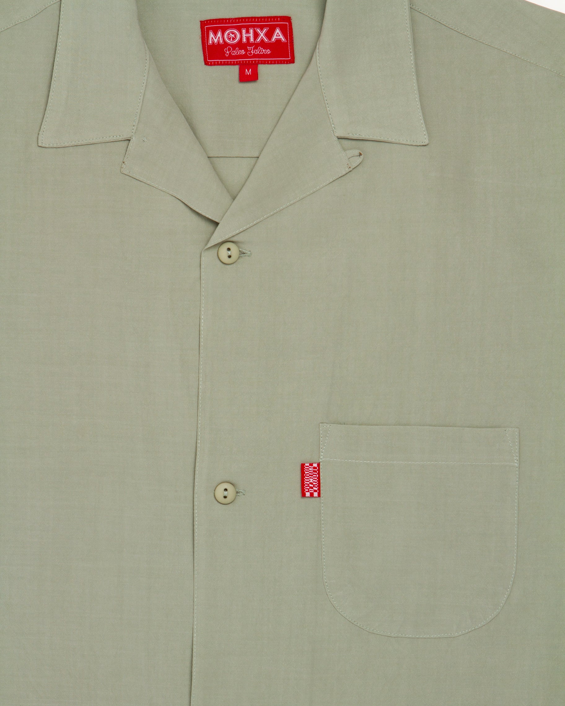 lapel shirt / laurel green