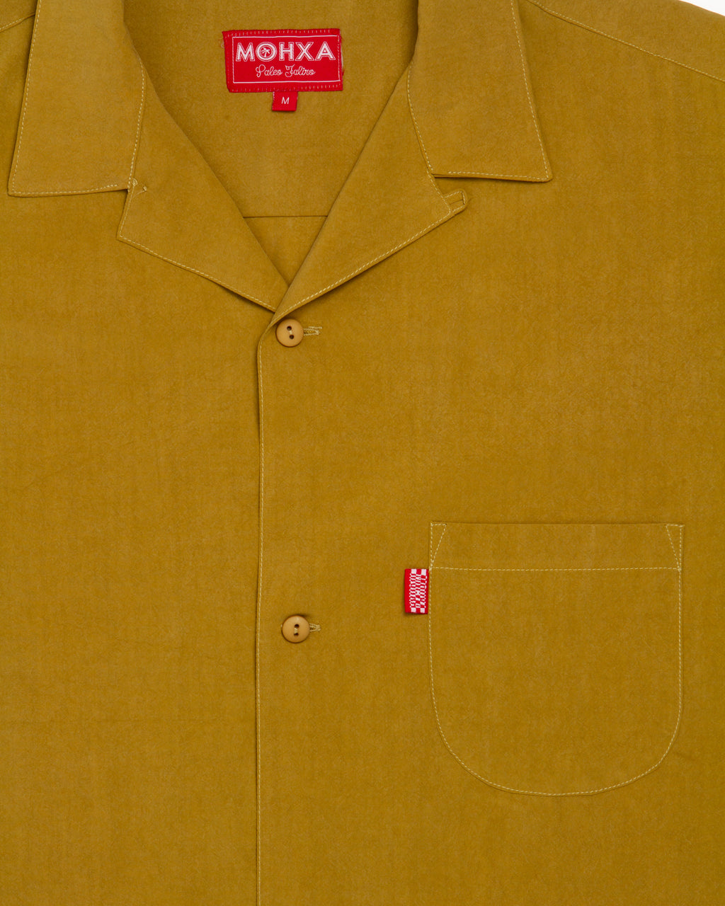 lapel shirt / ochre