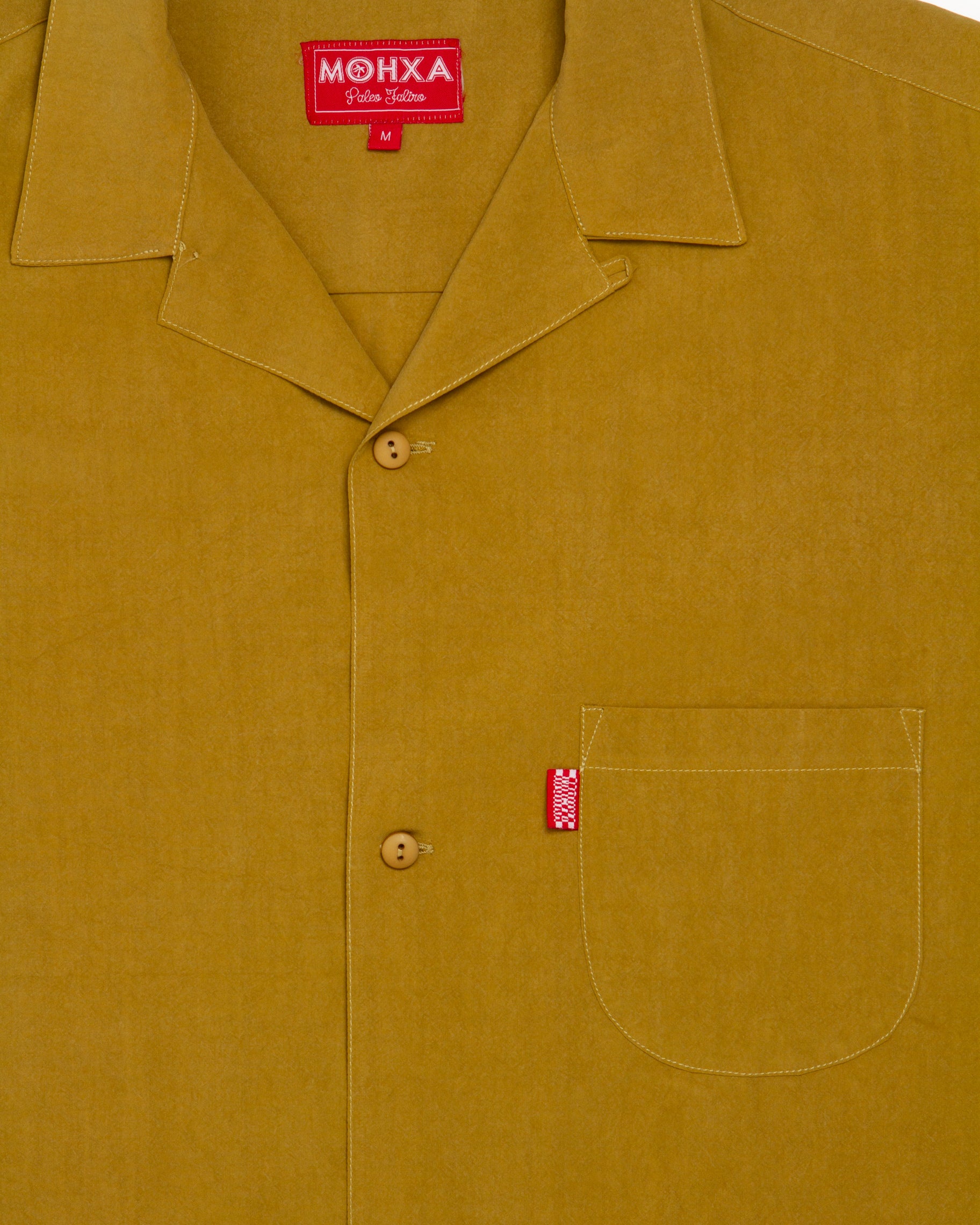 lapel shirt / ochre
