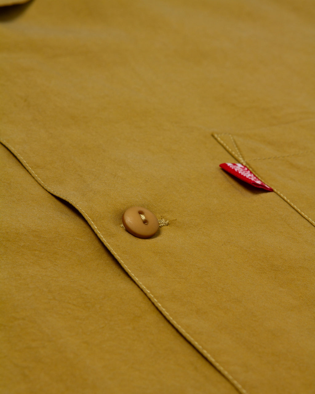 lapel shirt / ochre