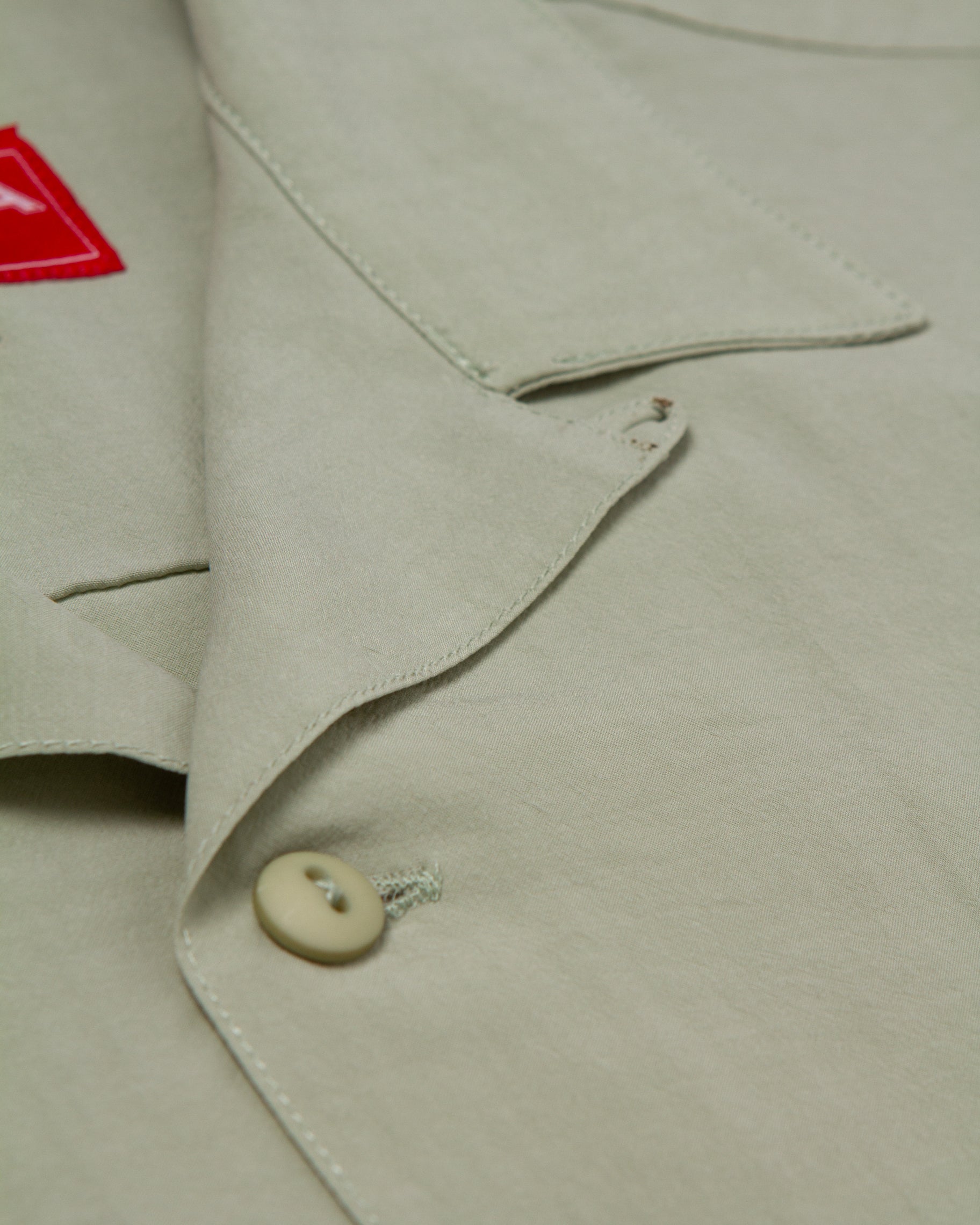 lapel shirt / laurel green