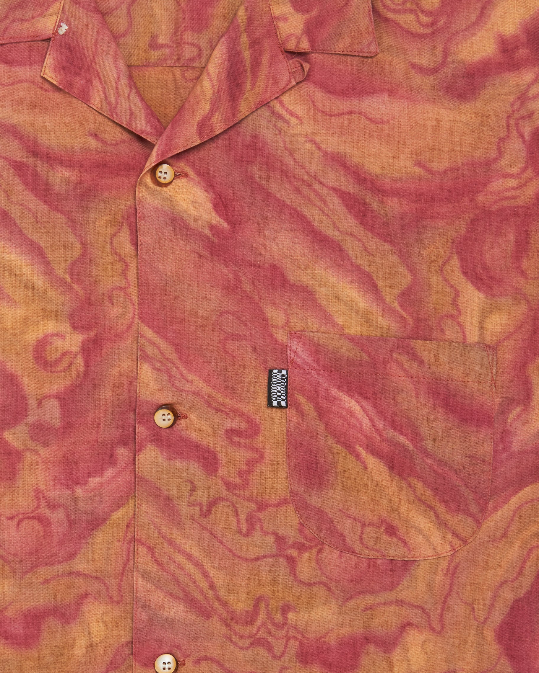 aura upcycled lapel shirt