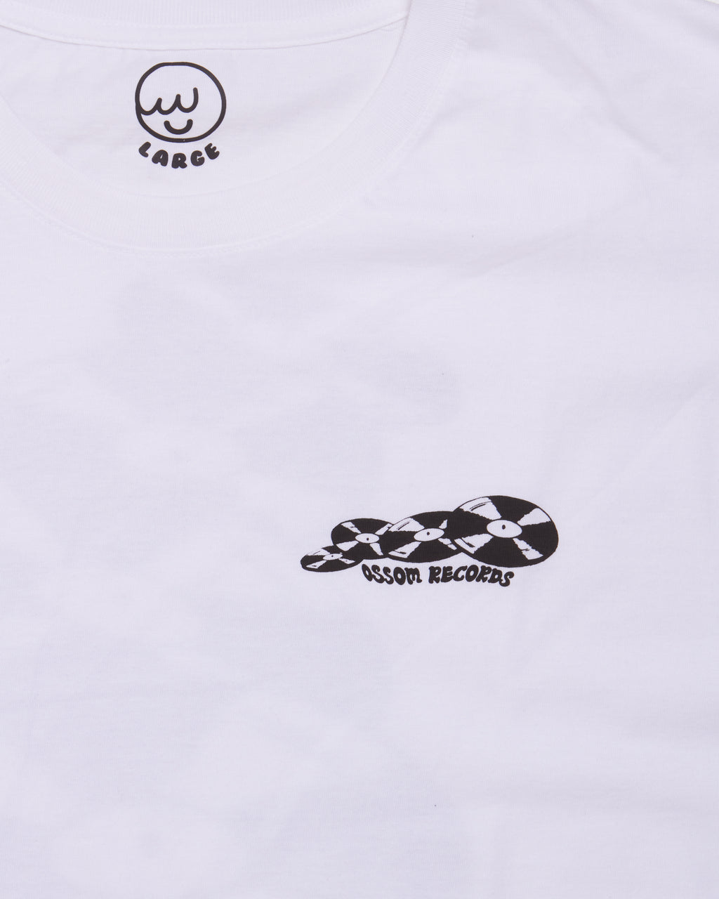 flying discs tee / white