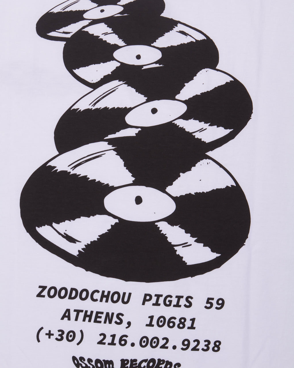 flying discs tee / white