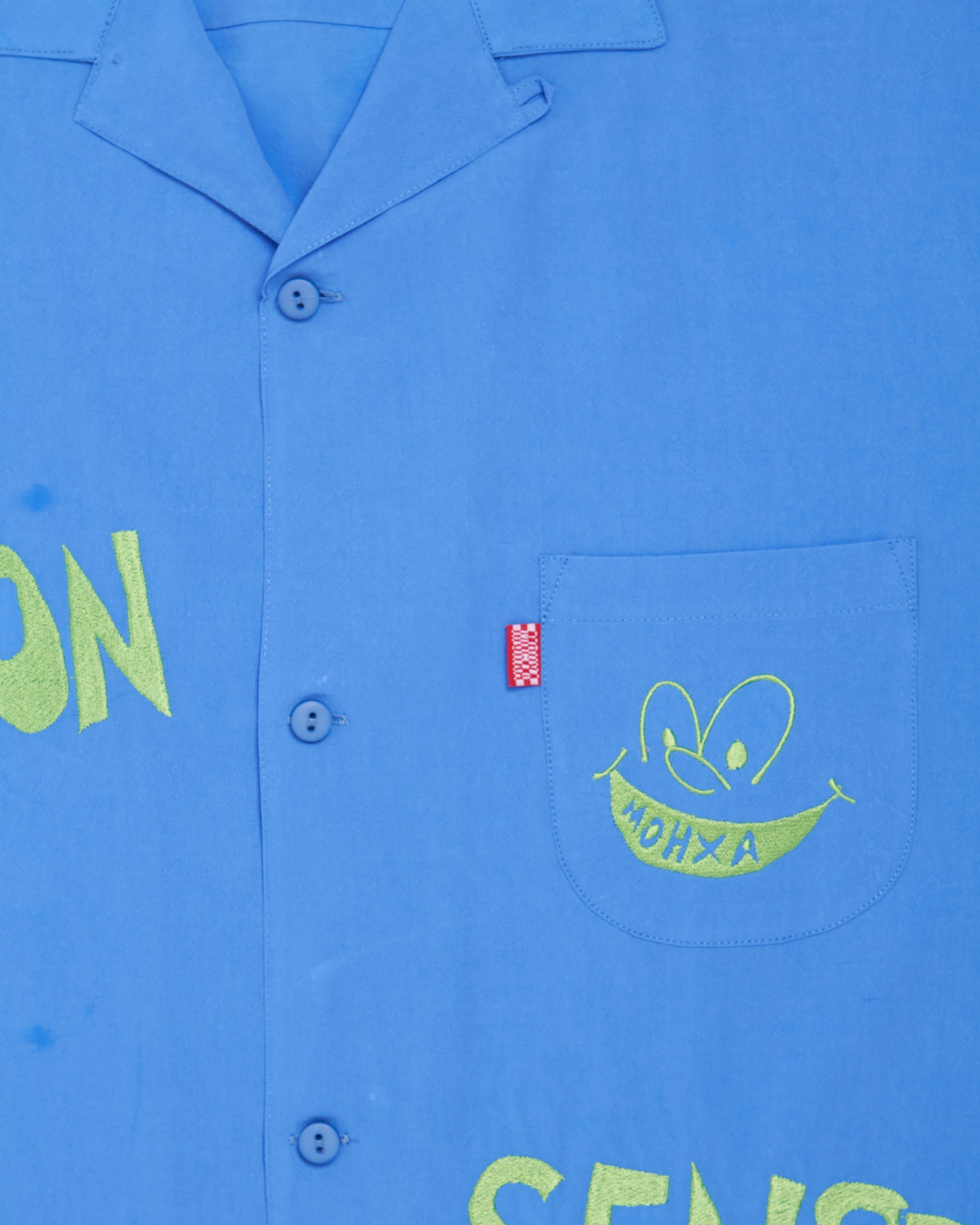 common sense lapel shirt / cornflower blue