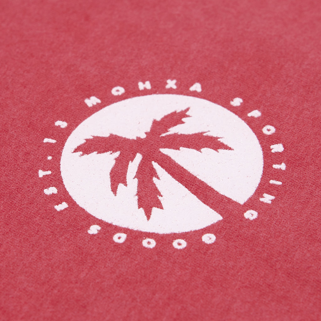 inverted palm logo tee / strawberry