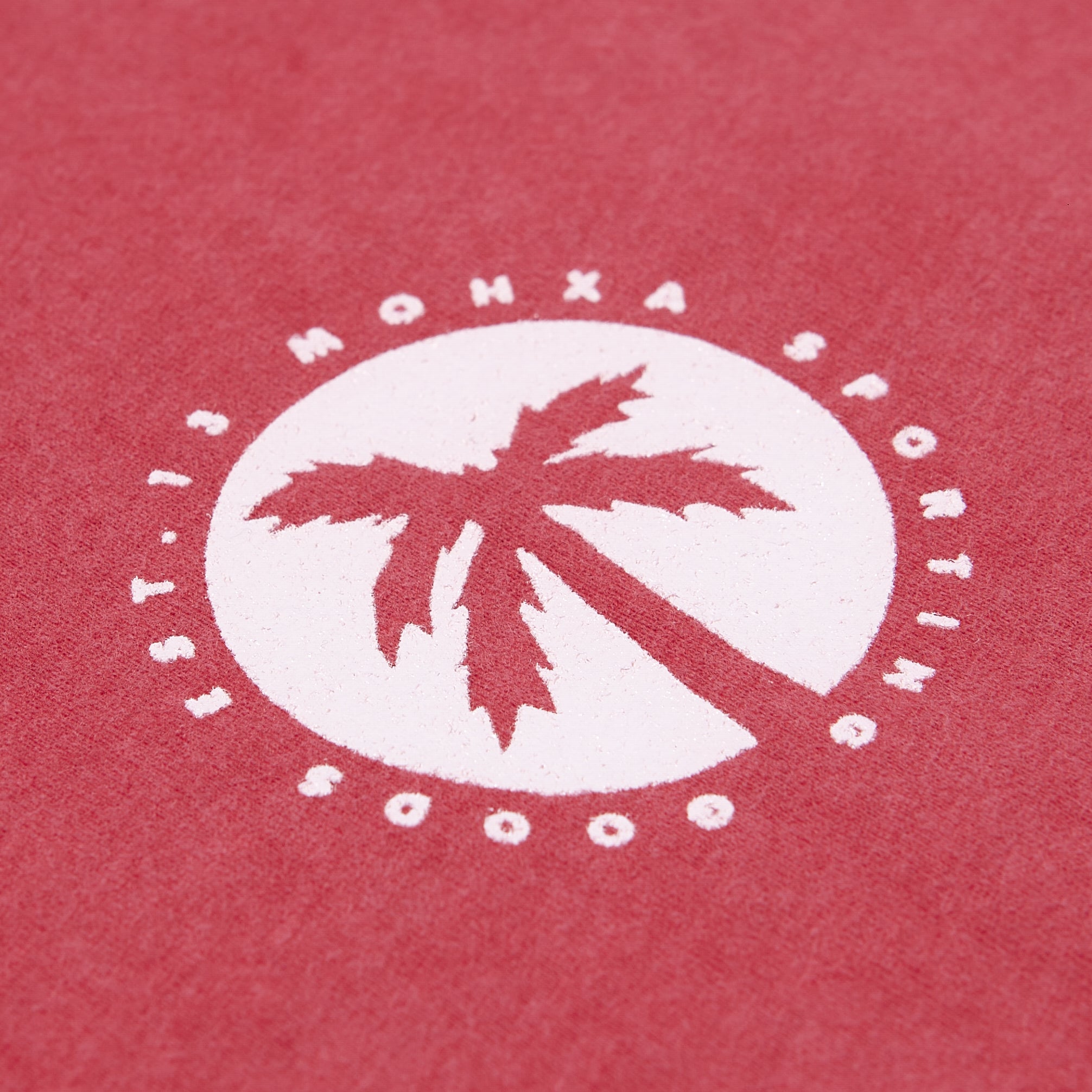 inverted palm logo tee / strawberry