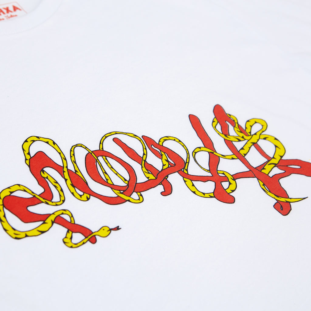 snake tee / white