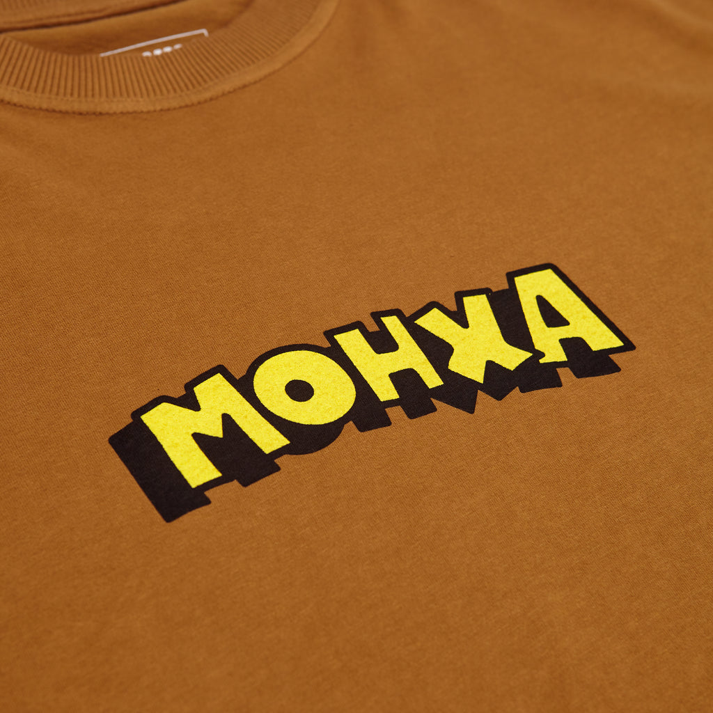 comic logo loose tee / cinnamon