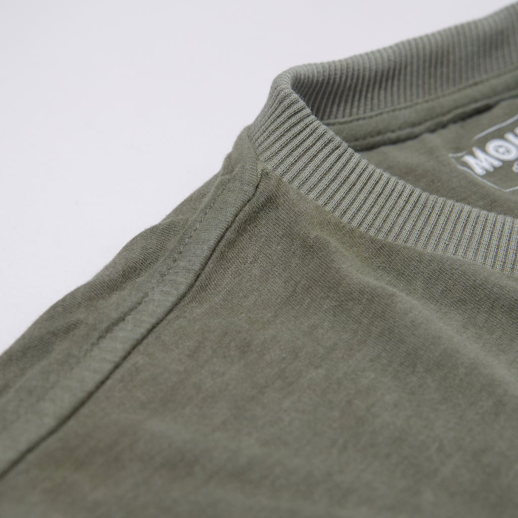 inverted palm logo tee / pickle