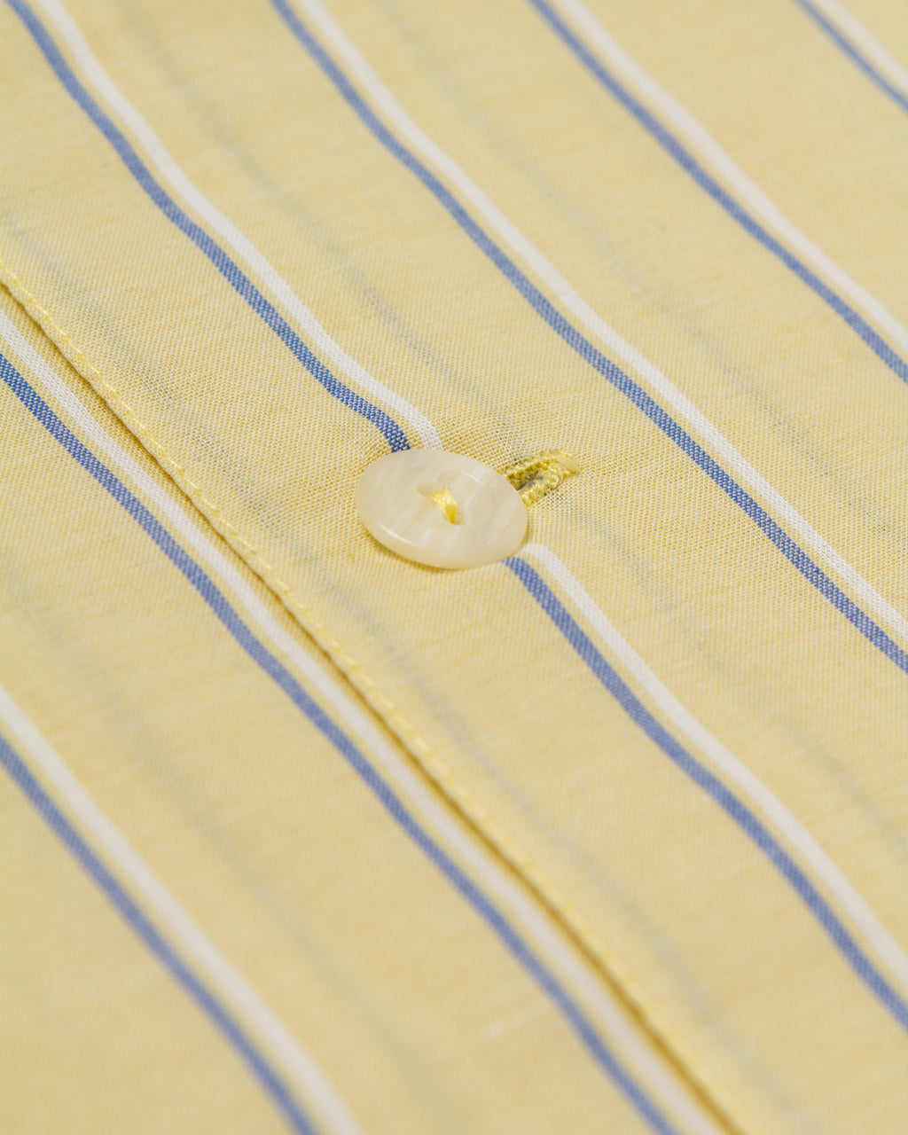 striped lapel shirt / light yellow