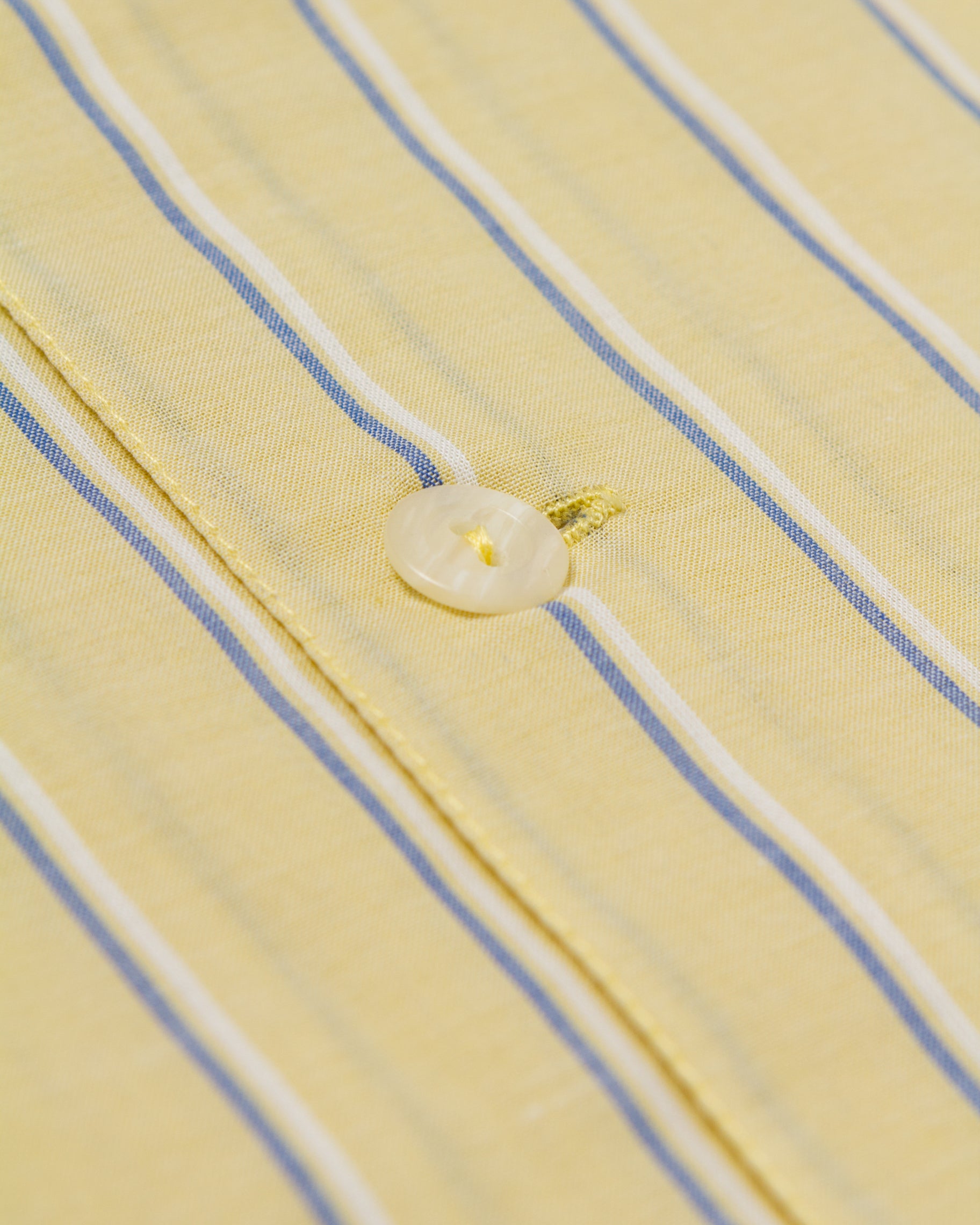 striped lapel shirt / light yellow