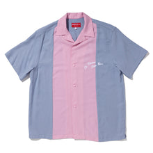 Load image into Gallery viewer, bees knees lapel shirt (cloud blue / pink)
